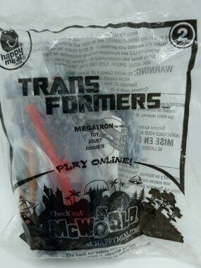 2010 Sealed Transformers Megatron Decepticon McDonald's Happy Meal